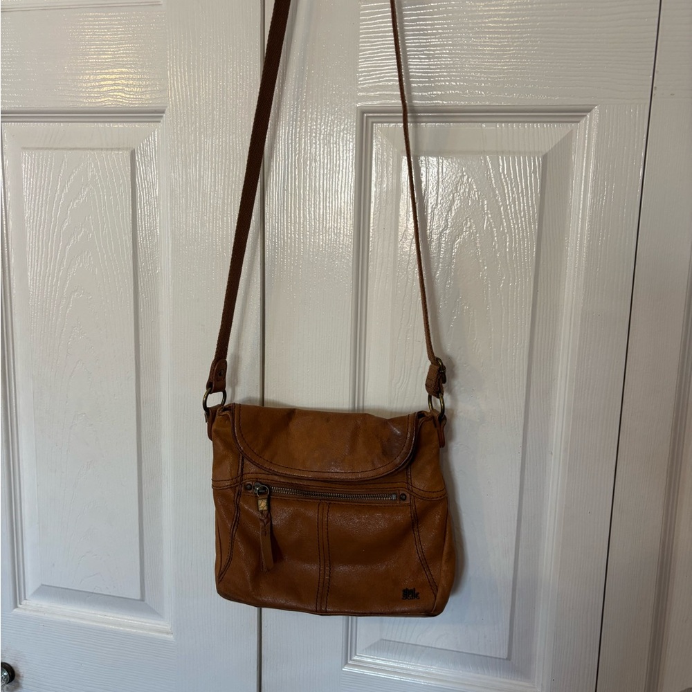 The Sak Tan Leather Crossbody Bag